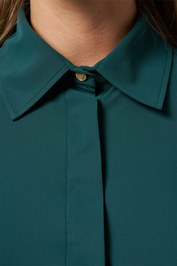 Poppy gold blouse - Bottle green - Afbeelding 4