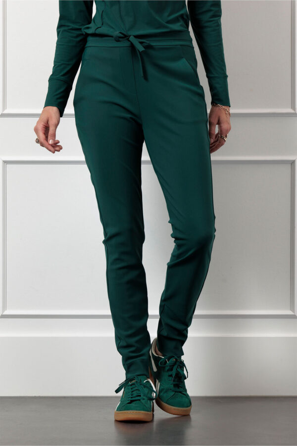 Downstairs bonded trousers - Bottle green