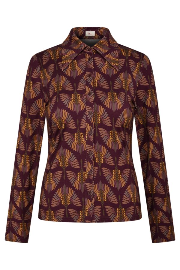 Mimas Blouse TPF - Maroon
