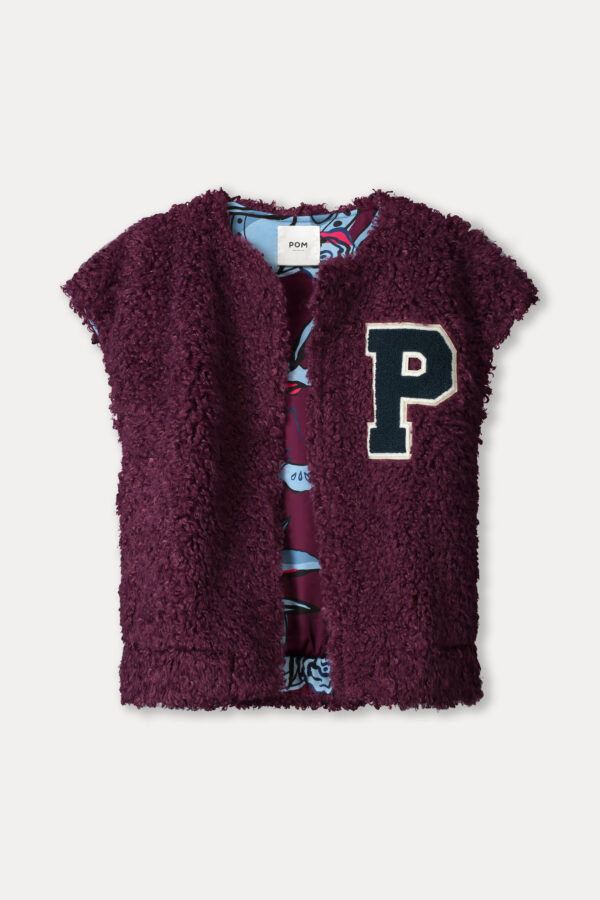 GILET - Teddy Baseball Plum - Paars - Afbeelding 6
