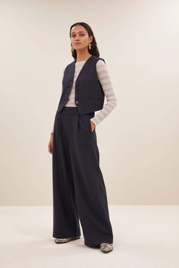 lynn copper stripe gilet - Bruin - Afbeelding 5