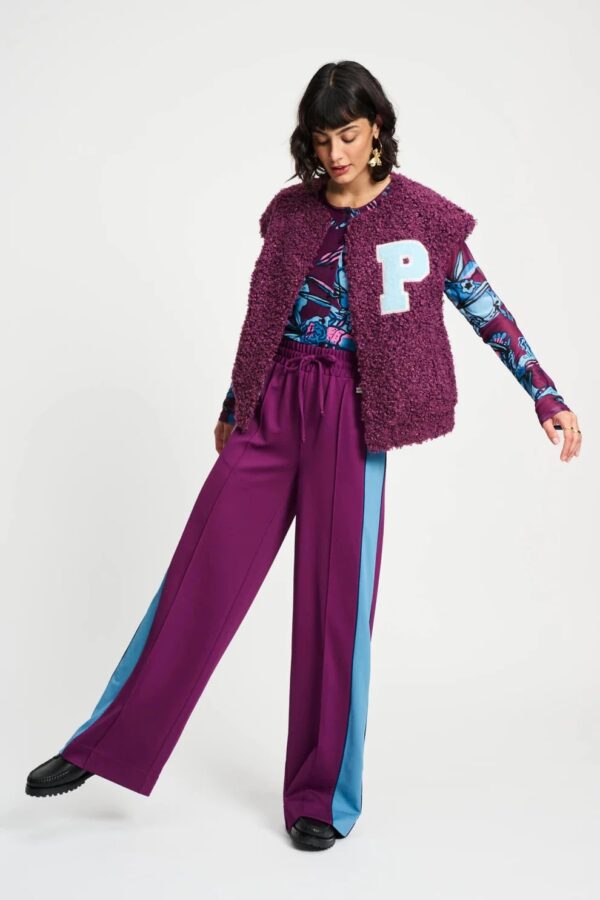 GILET - Teddy Baseball Plum - Paars - Afbeelding 4