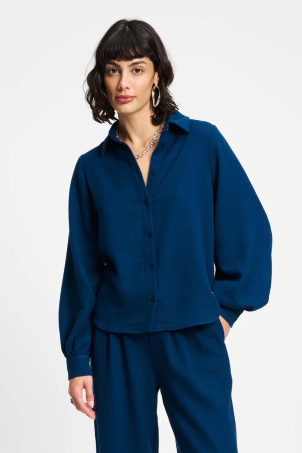 BLOUSE - Nightfall Blue - Blauw