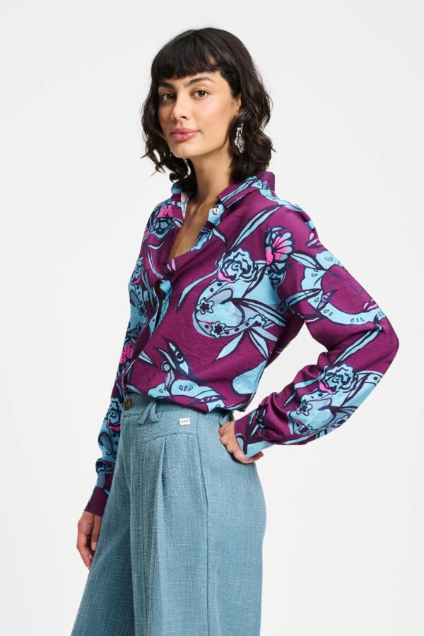BLOUSE - Mila Mystic Dinner - Paars - Afbeelding 4