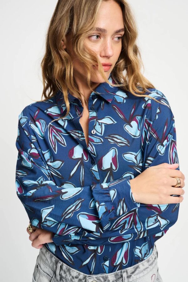 BLOUSE - Mila Dashing Nights - Blauw
