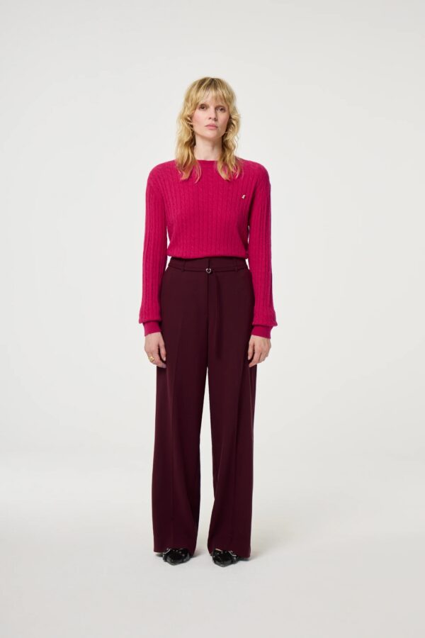 Nelsan Trousers - bordeaux rood