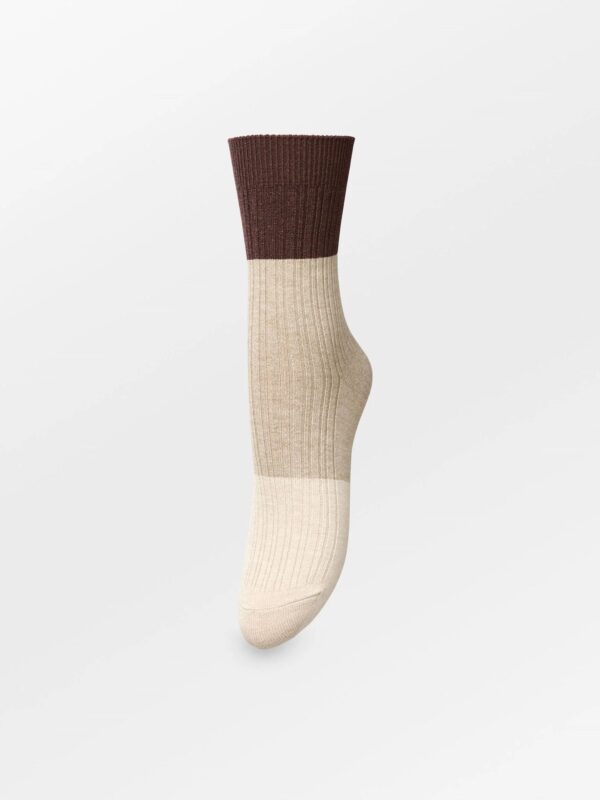 Colourblock Bam Sock - Off white