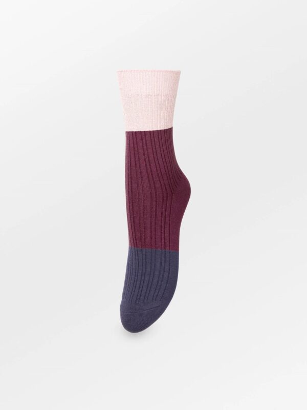 Colourblock Bam Sock - Grijsblauw