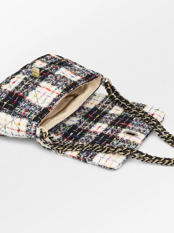 Boucle Checked Hollis Bag - Zwart - Afbeelding 2
