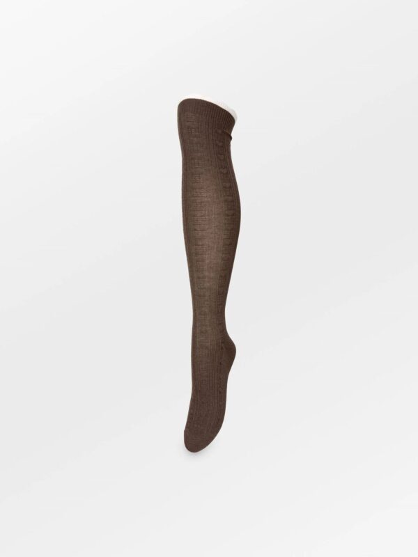 Scallop Knee Sock - Bruin