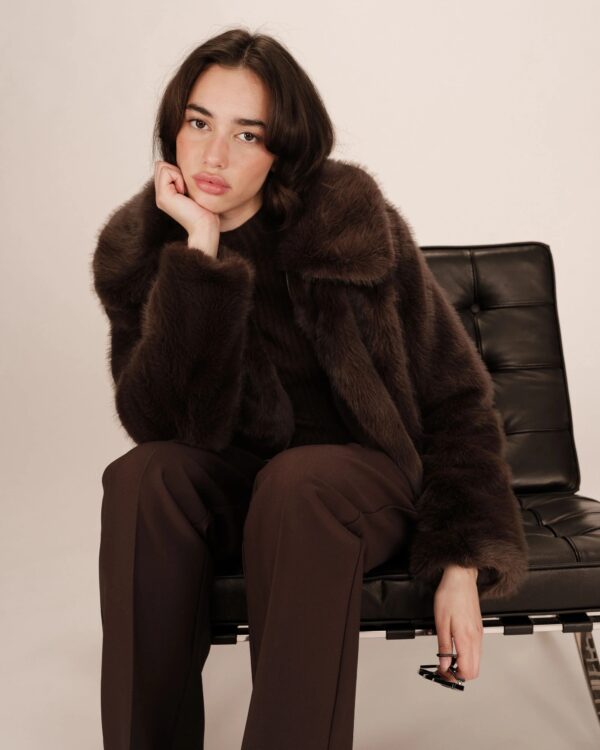 Shonna Manteau - Bruin - Afbeelding 4