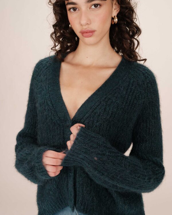 Saluda Cardigan - Emerald