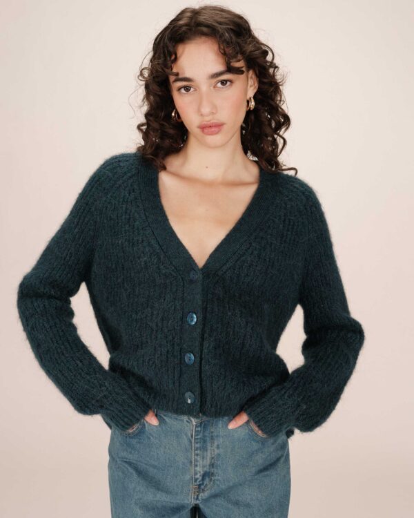Saluda Cardigan - Emerald - Afbeelding 4
