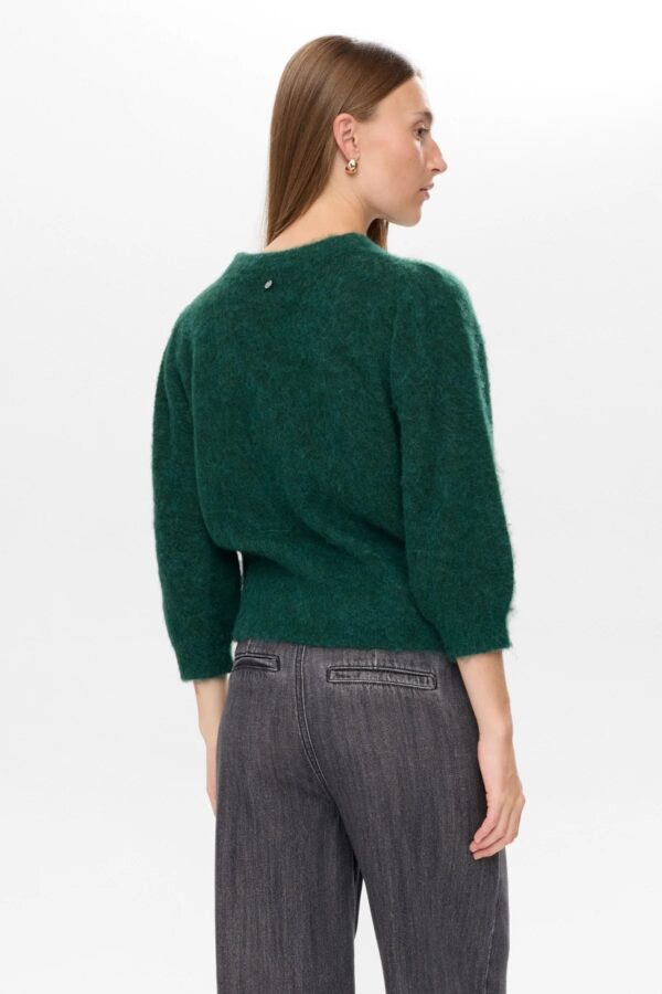 NUSURI BRUSHED SS PULLOVER - Donkergroen - Afbeelding 2