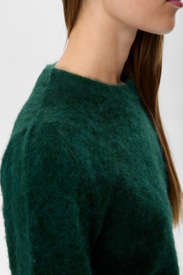 NUSURI BRUSHED SS PULLOVER - Donkergroen - Afbeelding 4
