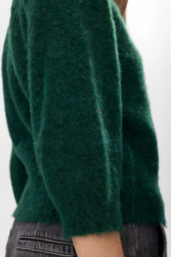 NUSURI BRUSHED SS PULLOVER - Donkergroen - Afbeelding 5