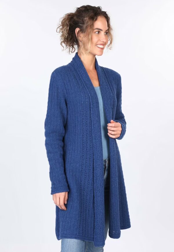 Ebbie Strickmantel - Blauw - Afbeelding 2