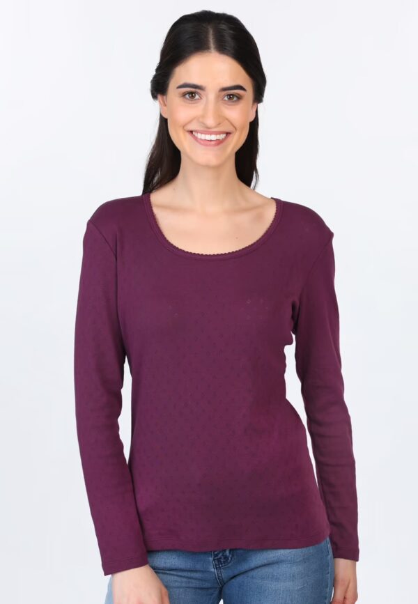 Malin Langarmshirt - plum