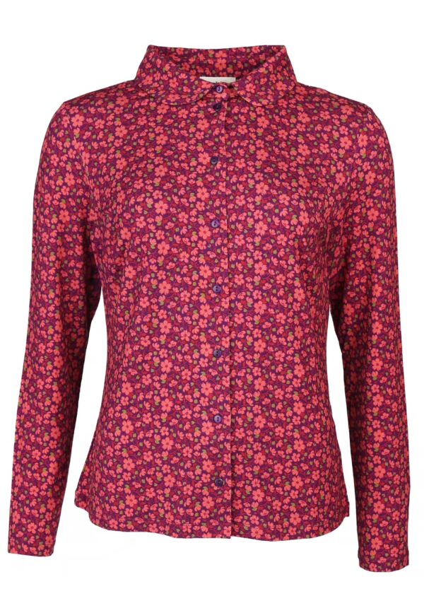 Eltje little flower Bluse - Paars - Afbeelding 5