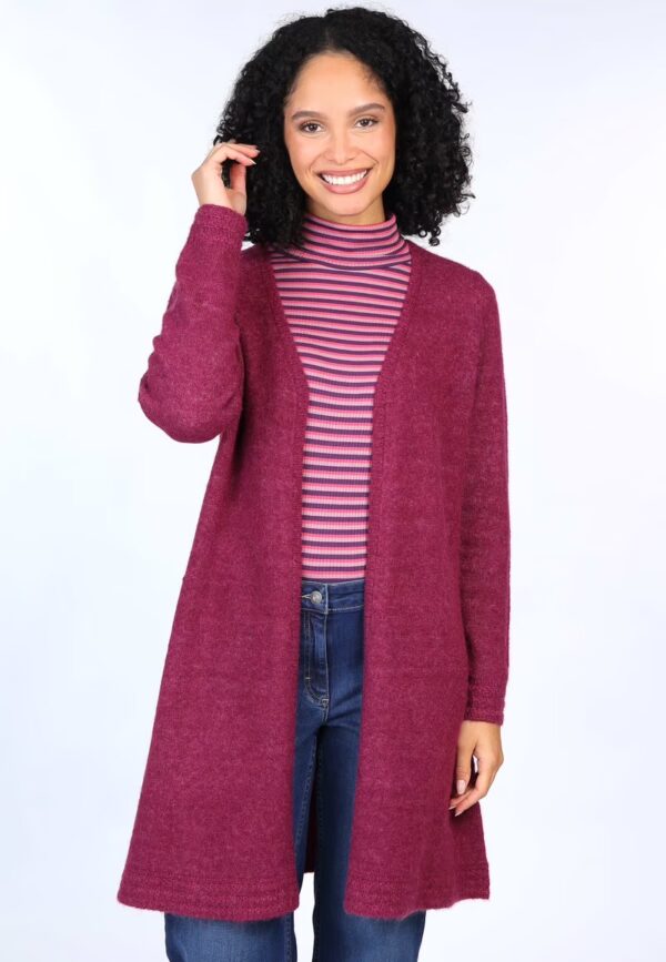 STRICKJACKE SOLENE - Wijnrood