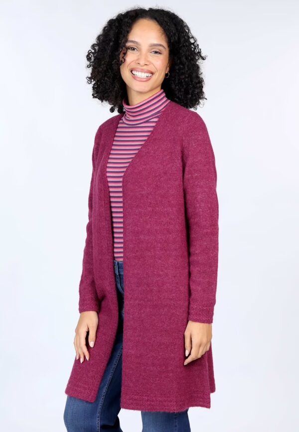 STRICKJACKE SOLENE - Wijnrood - Afbeelding 2