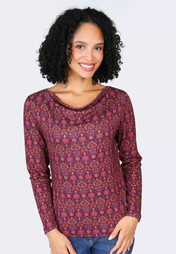 Sessa Langarmshirt - Paars