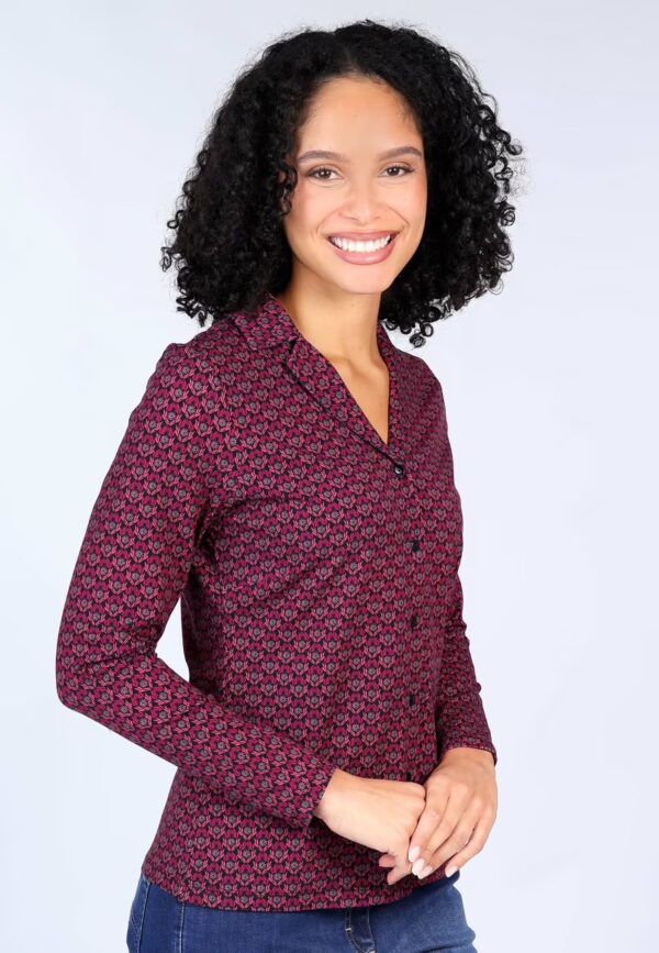 Celeste daisy Bluse - Zwart - Afbeelding 2