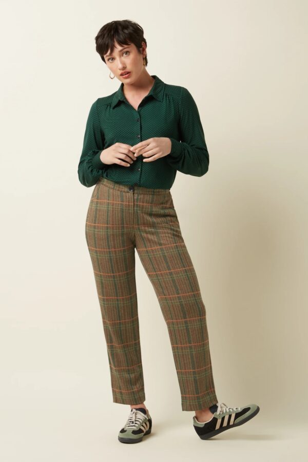 Carina Blouse Piper - Botanical Green