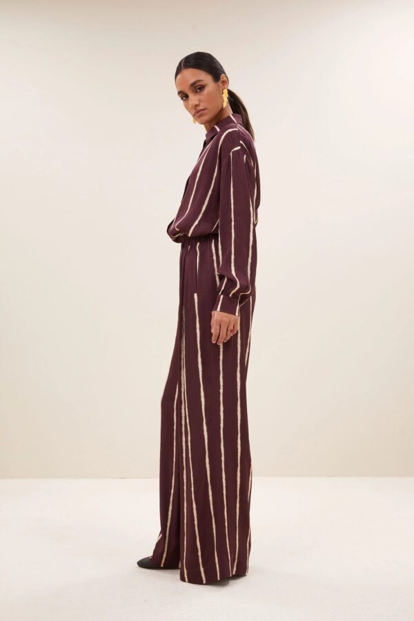 lykke tie dye blouse - bordeaux rood - Afbeelding 2