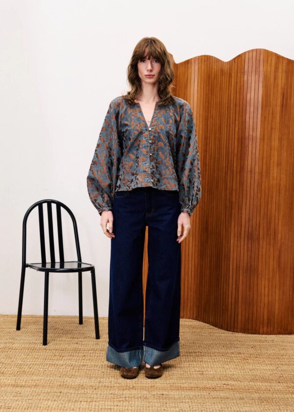 Blouse Print - Goud - Afbeelding 2