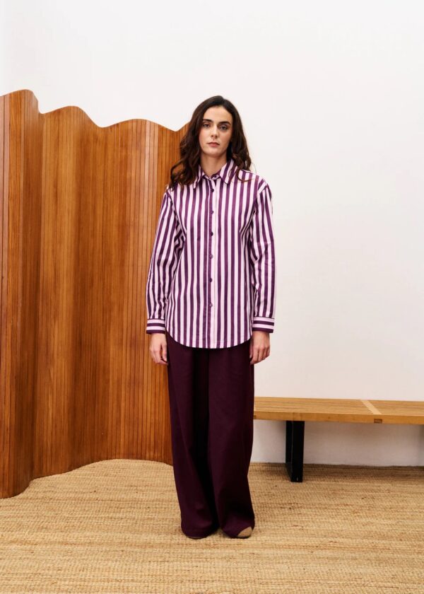 Blouse Stripe - Roze
