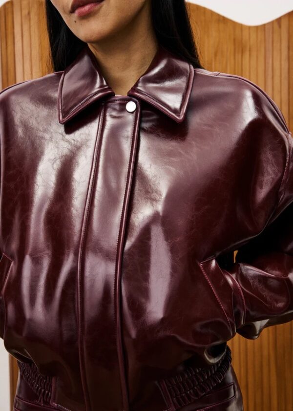 Bomber - bordeaux rood - Afbeelding 5