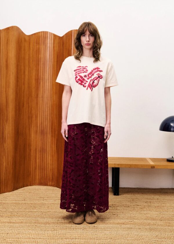 Skirt Lace - bordeaux rood