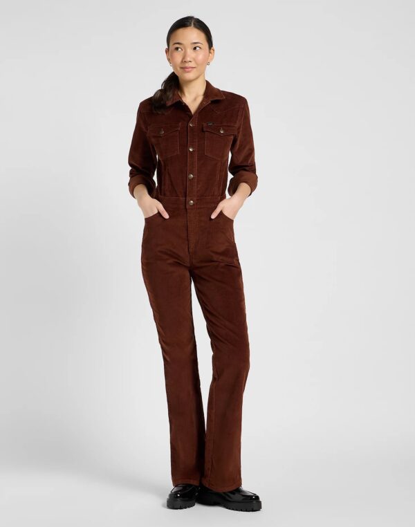 Western Jumpsuit Rib - Bruin
