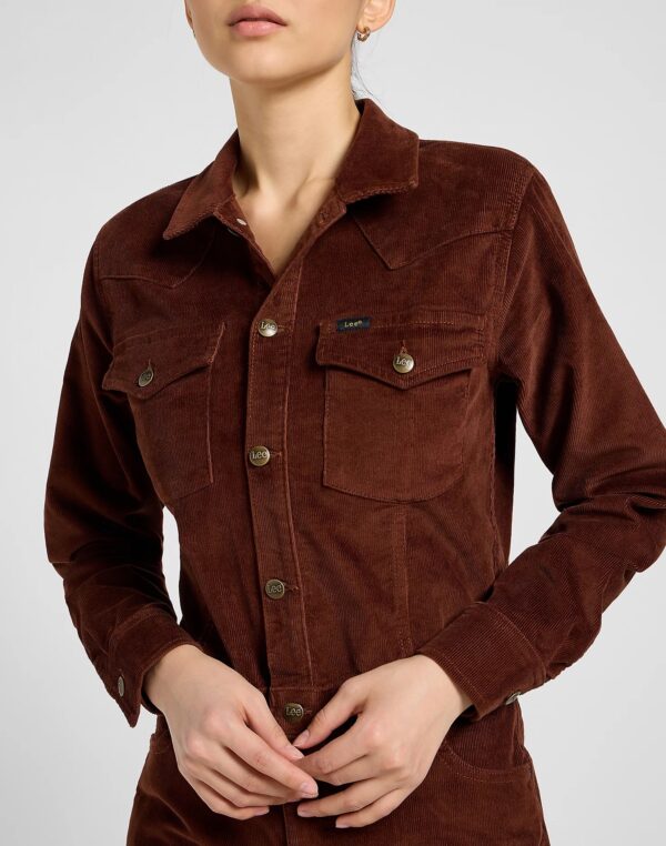 Western Jumpsuit Rib - Bruin - Afbeelding 4