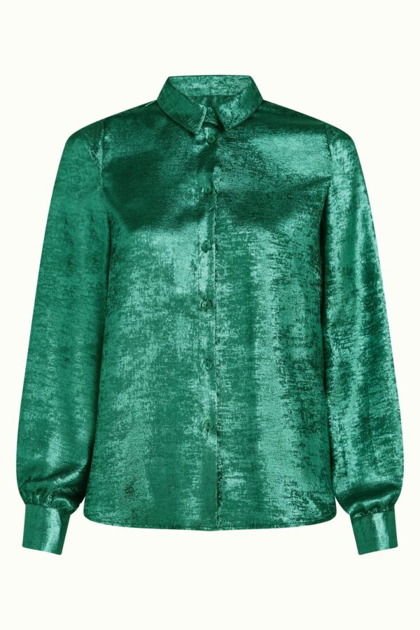 Maisie Blouse Flambe - Silver Green - Afbeelding 6
