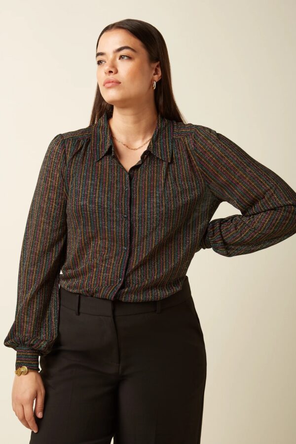 Carina Blouse Starlet - Zwart