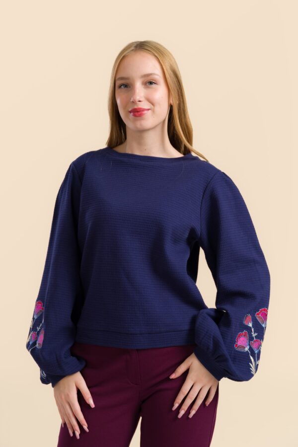 Cathy Top LS - Blauw