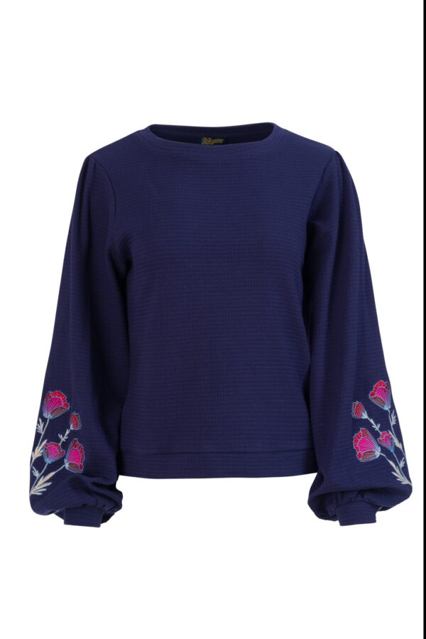 Cathy Top LS - Blauw - Afbeelding 4
