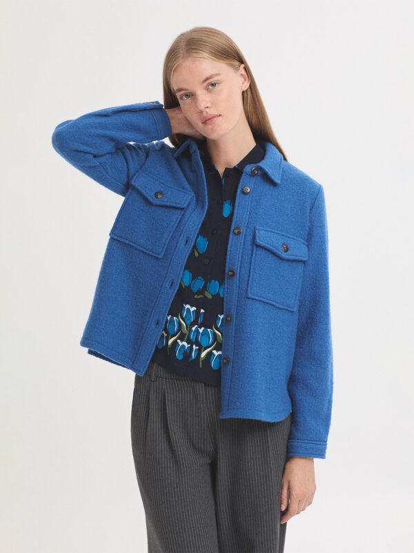 100% wool jacket - petrol - Afbeelding 3