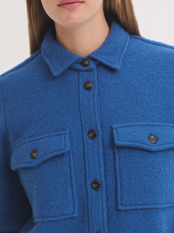 100% wool jacket - petrol - Afbeelding 5