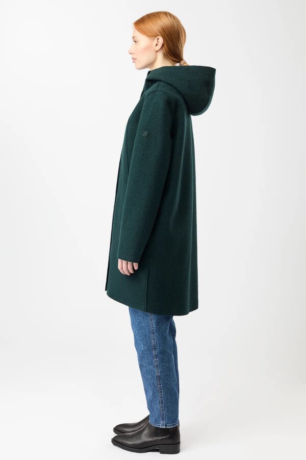 Coat Risana OCS-blended - Donkergroen - Afbeelding 2