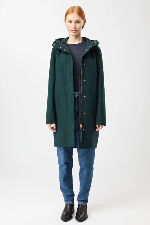 Coat Risana OCS-blended - Donkergroen - Afbeelding 6