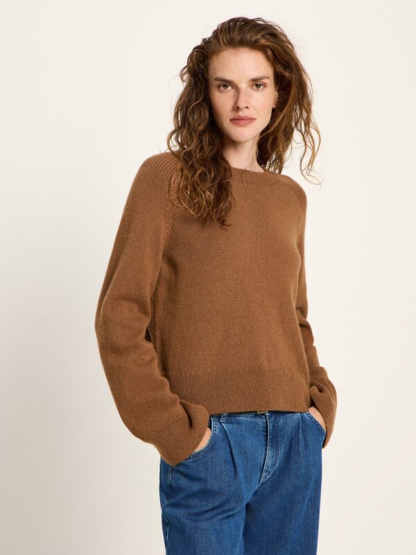 Cropped Pullover Gots - Bruin