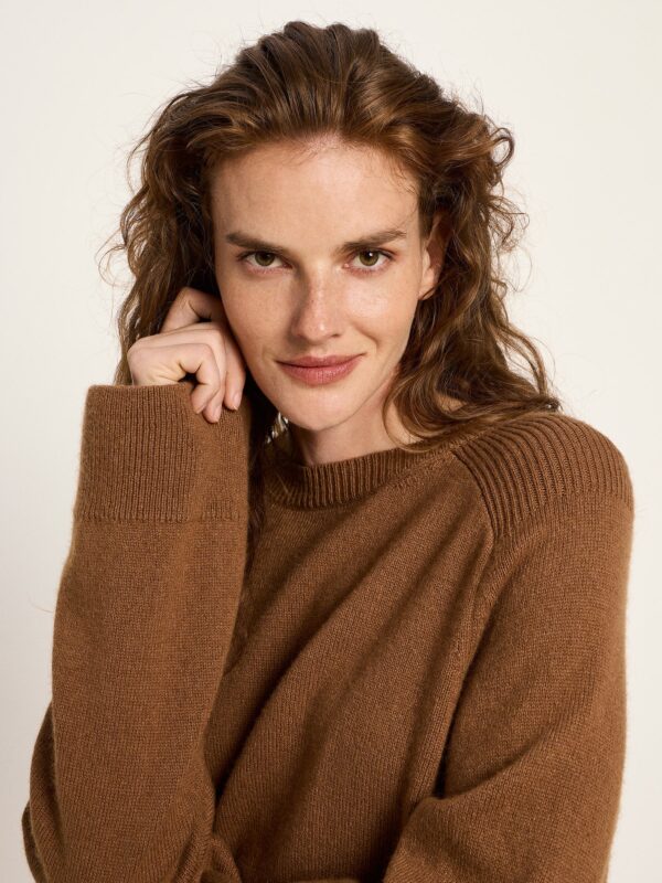Cropped Pullover Gots - Bruin - Afbeelding 3