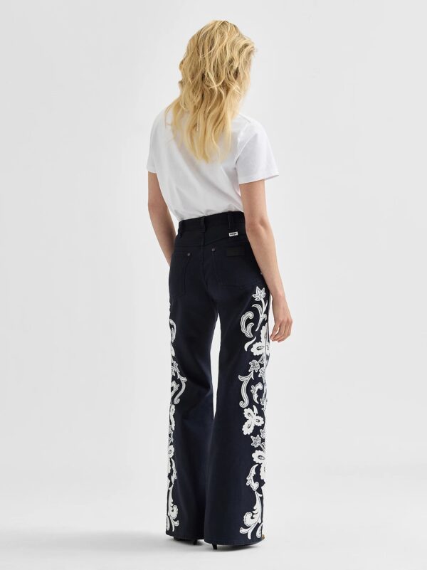 70s Flare Dark Navy - Donkerblauw - Afbeelding 2