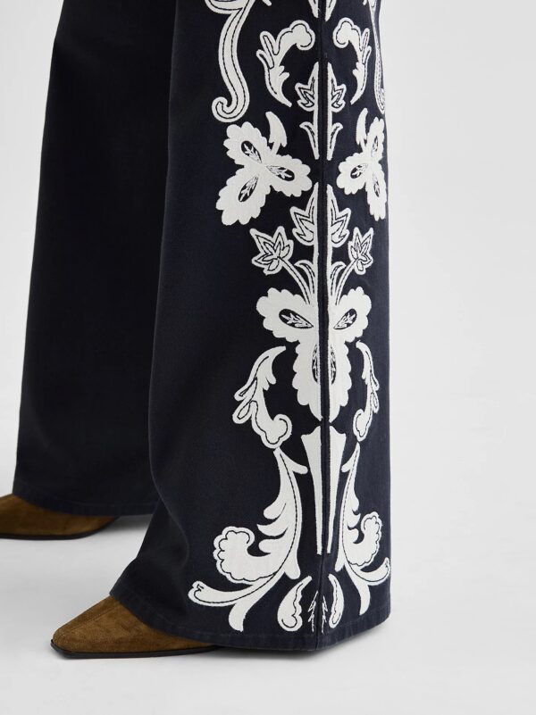 70s Flare Dark Navy - Donkerblauw - Afbeelding 6