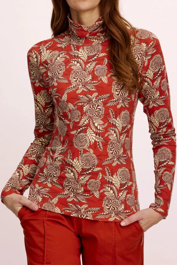 Feminine EcoVero Shirt - Rood
