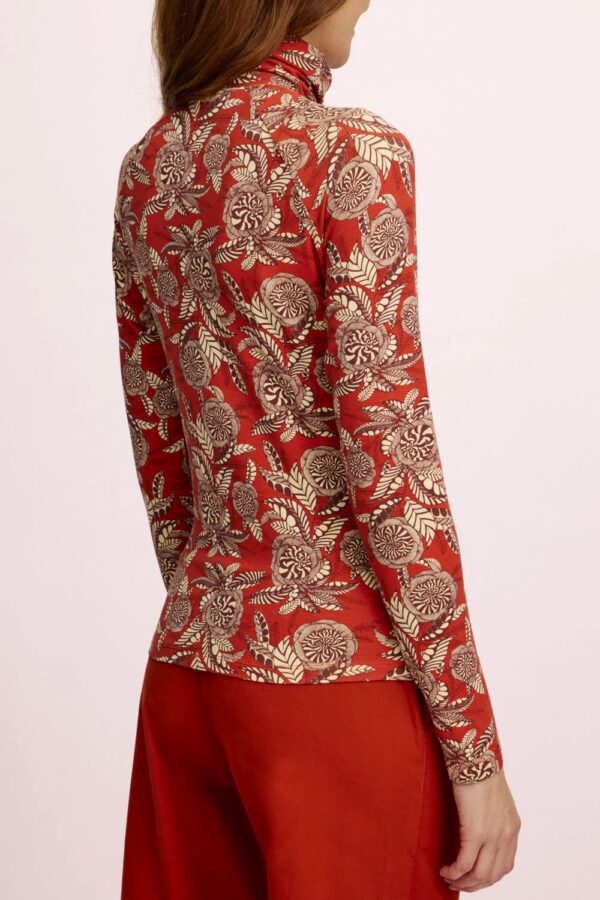 Feminine EcoVero Shirt - Rood - Afbeelding 3