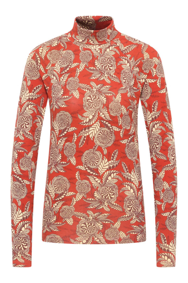 Feminine EcoVero Shirt - Rood - Afbeelding 4